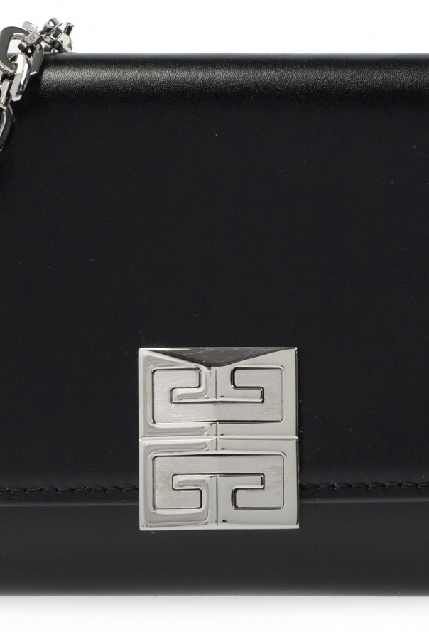 Givenchy emblem leather sale wallet on chain